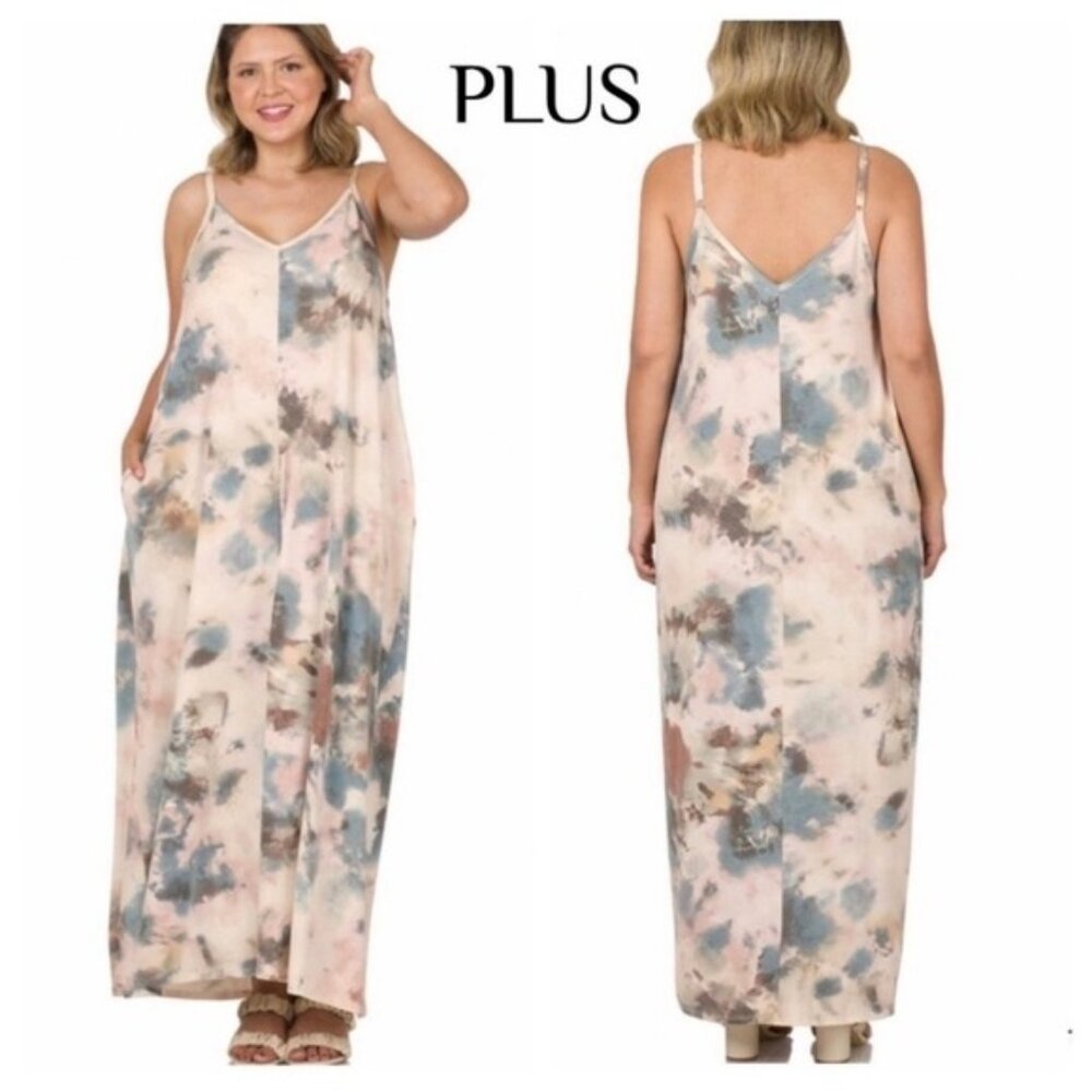 CAMI MAXI DRESS-PLUS SIZE-NEW.